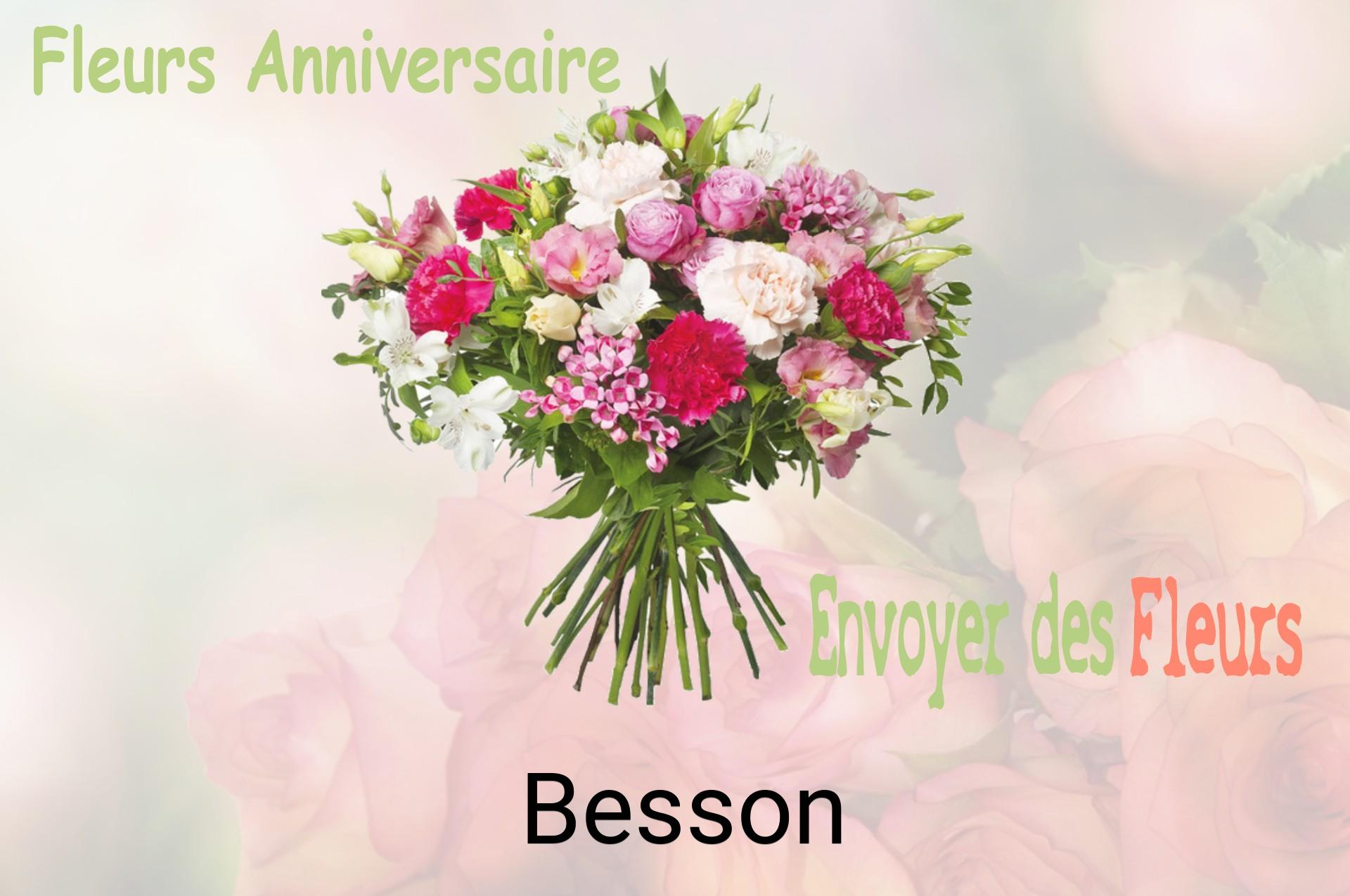Bouquet de fleurs d’anniversaire livré à Besson