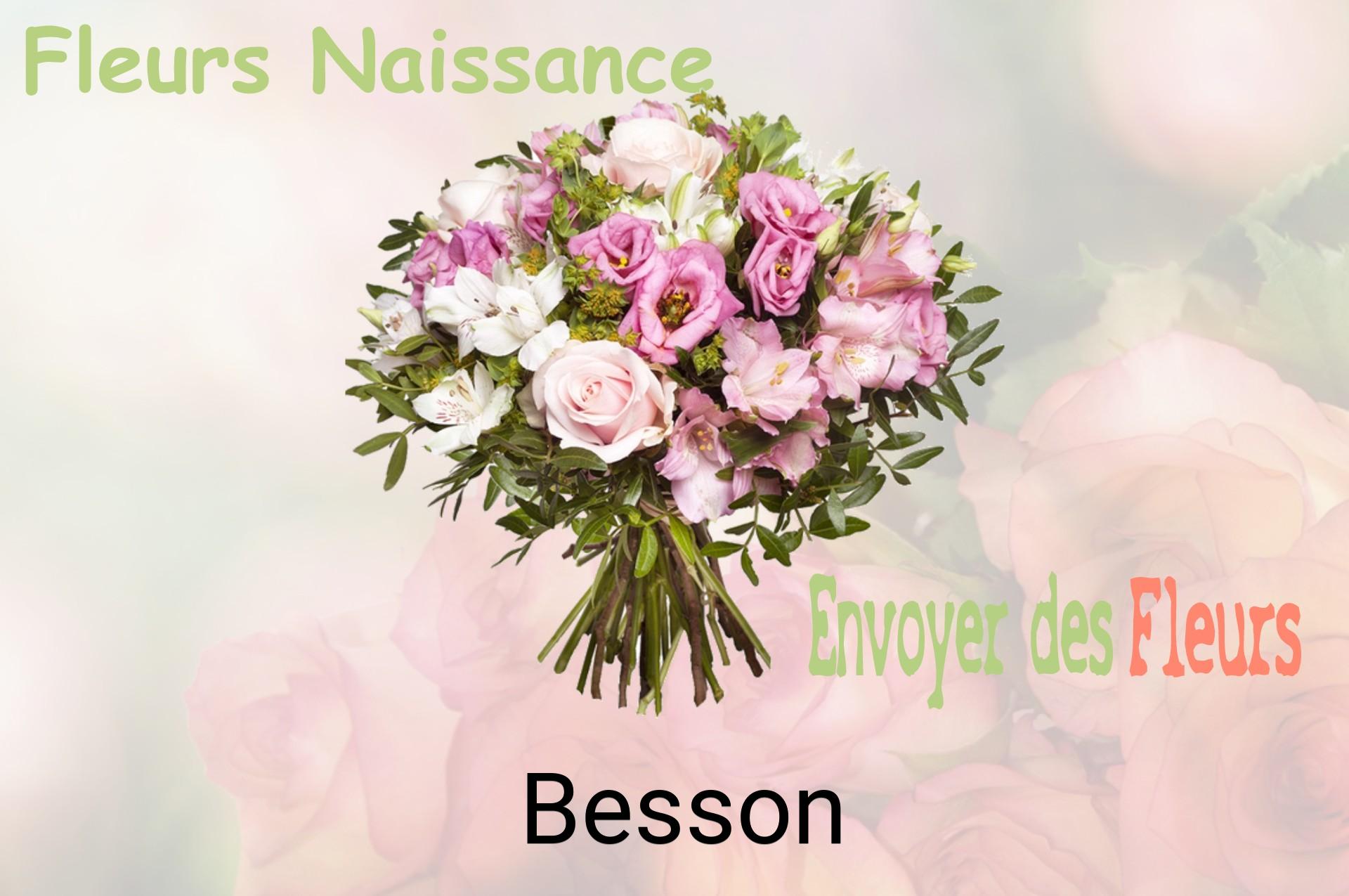 Bouquet de fleurs de naissance livré à Besson